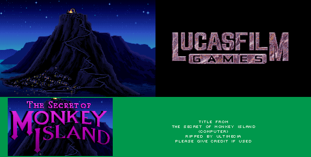 The Secret of Monkey Island - Title Screen