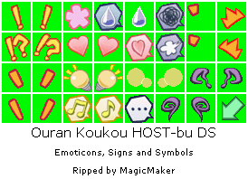 Ouran Koukou Host-Bu DS - Signs, Emoticons, Symbols, etc.