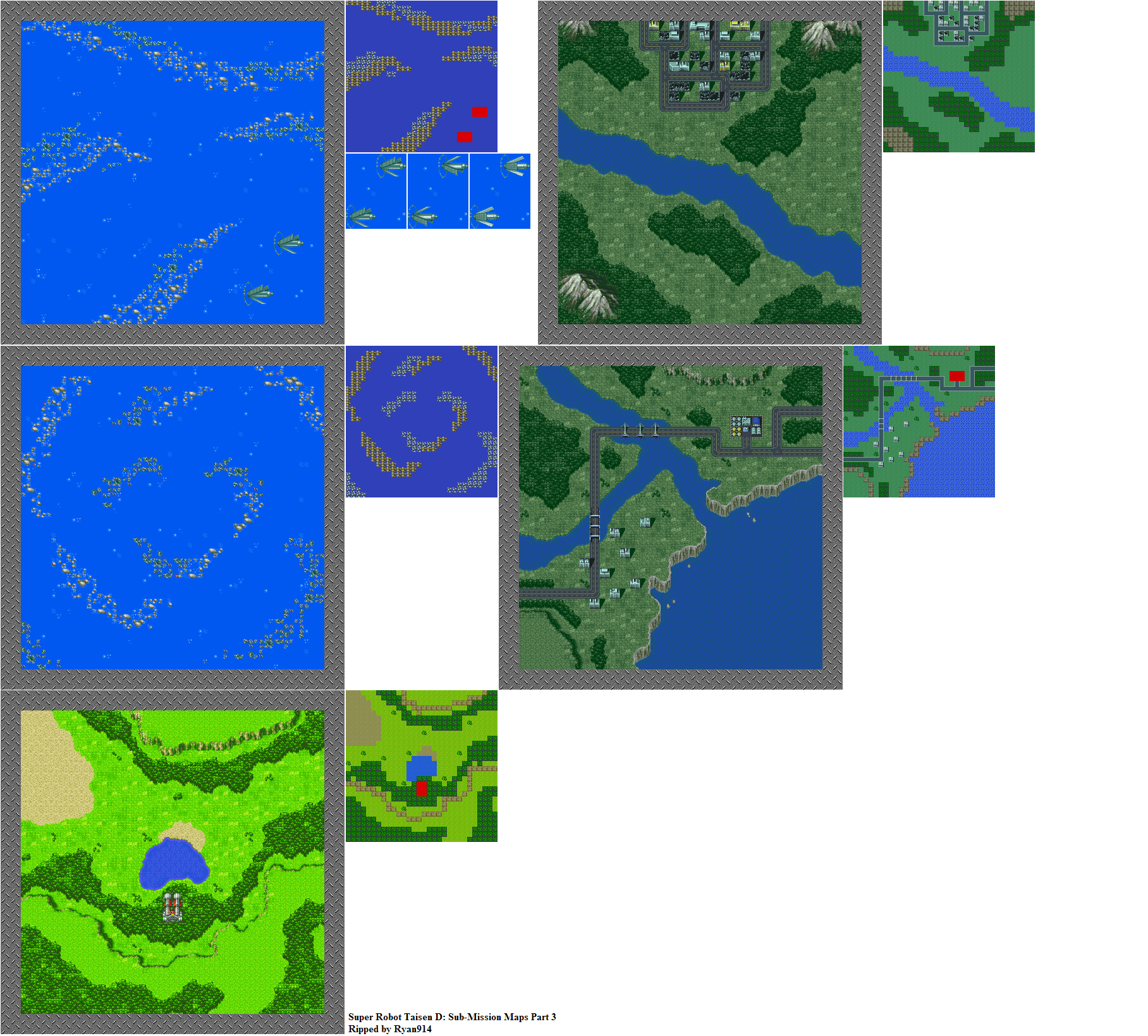 Super Robot Wars D - Sub-Mission Maps Part 3