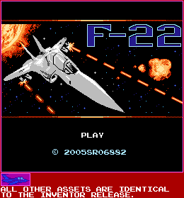 F-22 (Bootleg) - Title Screen (Nice Code Release)