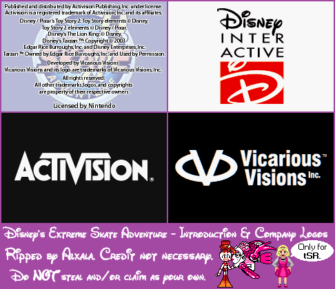 Disney's Extreme Skate Adventure - Introduction & Company Logos
