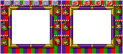 Mystical Ninja Starring Goemon - Super Game Boy Frames