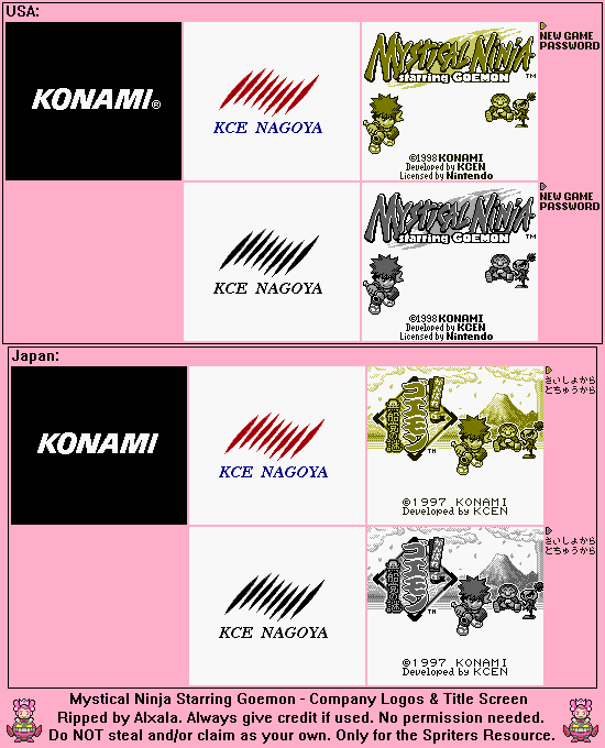 Mystical Ninja Starring Goemon - Company Logos & Title Screen