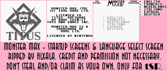 Startup Screens & Language Select Screen