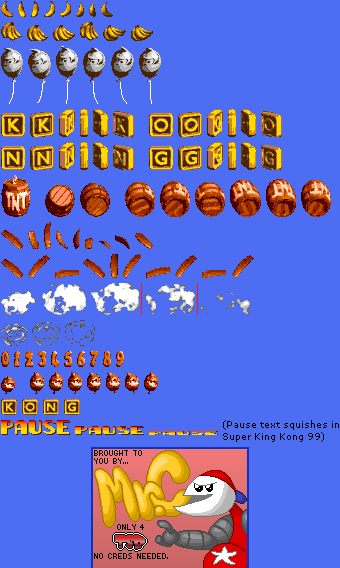 Super Donkey Kong 99 (Bootleg) - Items and HUD