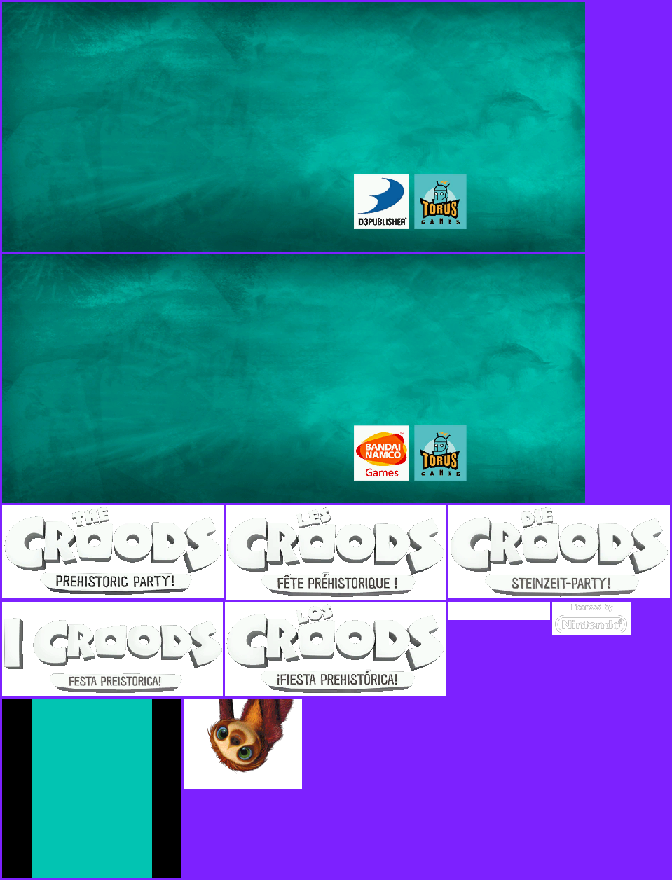The Croods: Prehistoric Party - Wii Menu Banner & Icon