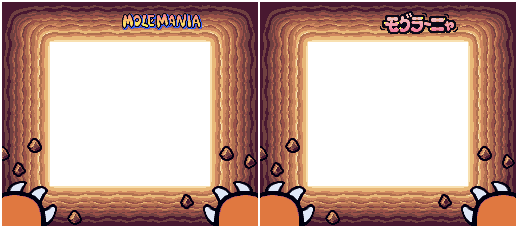 Mole Mania - Super Game Boy Frames