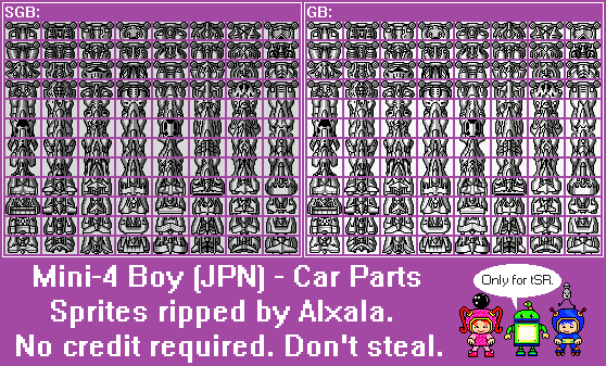 Mini-4 Boy (JPN) - Car Parts