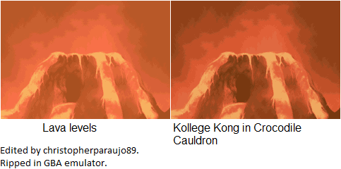 Donkey Kong Country 2 - Lava Backgrounds