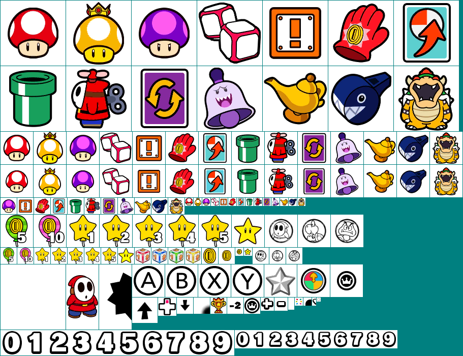 Mario Party: The Top 100 - Items & Minigame Match Graphics
