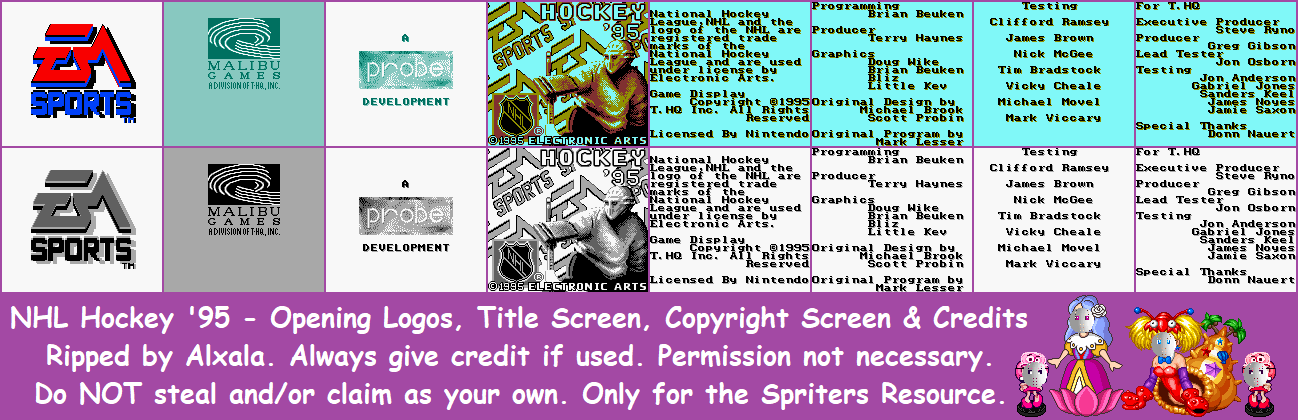 Opening Logos, Title Screen, Copyright Screen & Credits