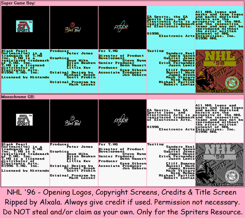 Opening Logos, Copyright Screens, Credits & Title Screen