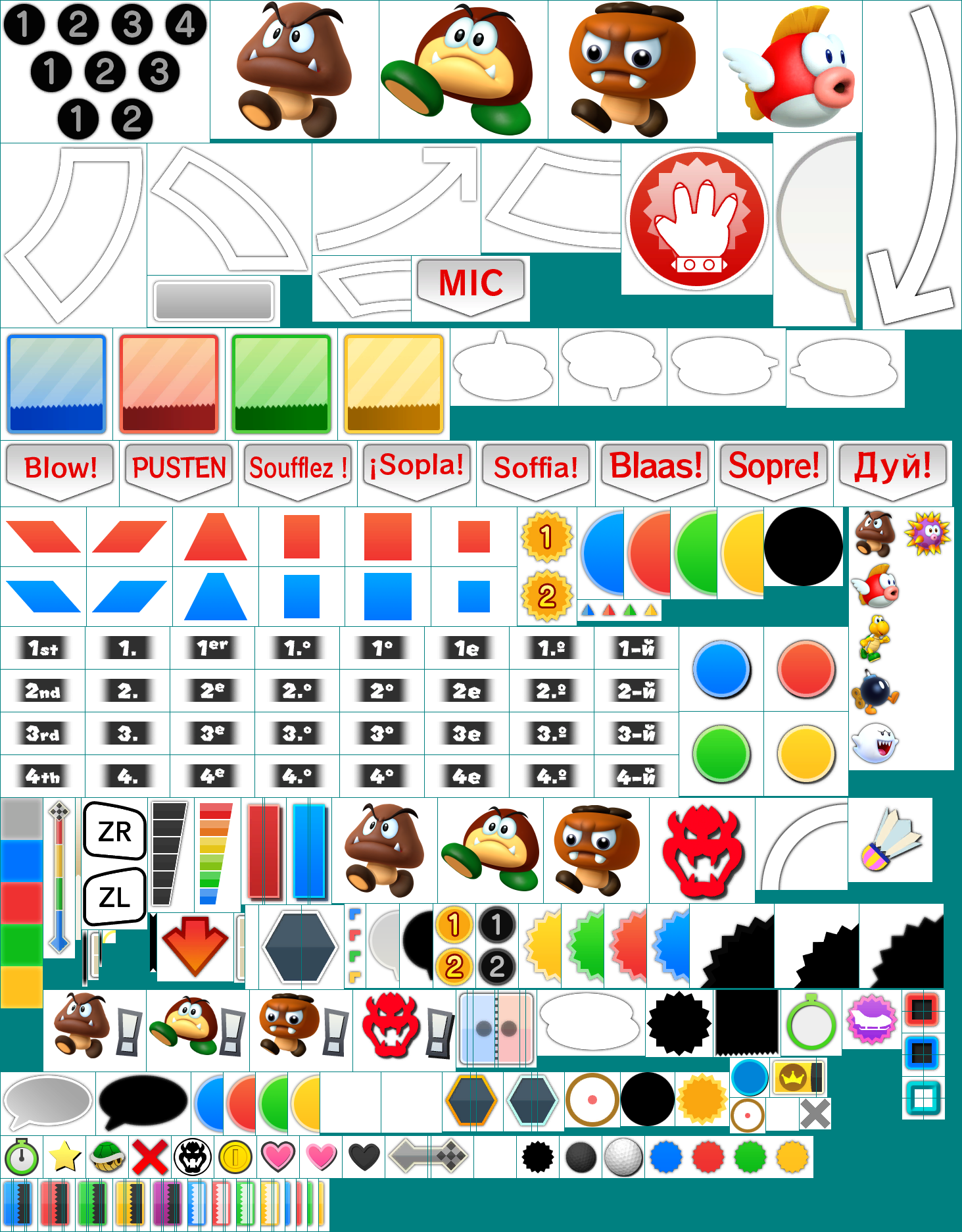Mario Party 10 - Minigame UI Graphics