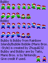 Bubby & Bobby (Mario Bros. Arcade-Style)