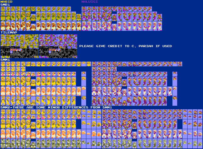 Wario Customs - Wario & Waluigi (Super Mario Bros. 1 NES-Style)