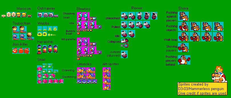 Super Mario Bros. Wonder Enemies (SMW-Style)