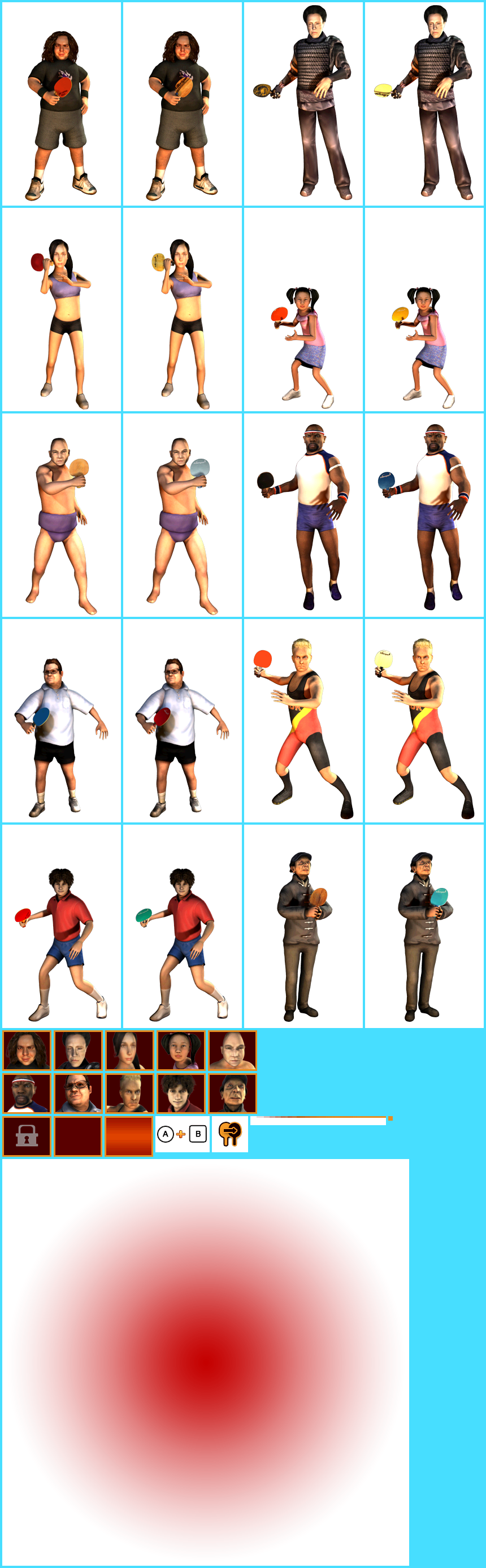 Balls of Fury - Character Select