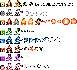 Mega Man 2 Weapons (GBC-Style)