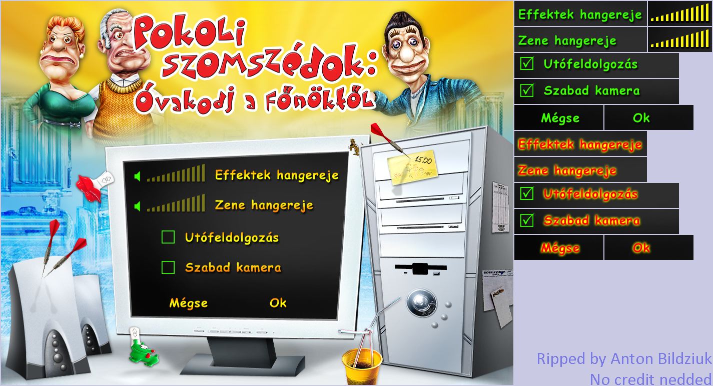 Pranksterz: Off Your Boss / Neighbours From Hell 3 (Bootleg) - Options (HUN)