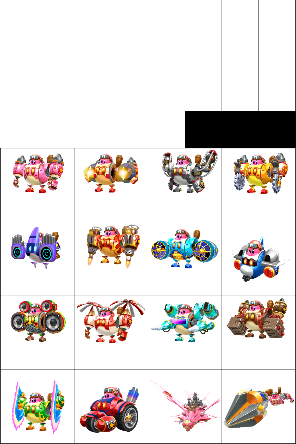Kirby: Planet Robobot - Pause Menu Artwork