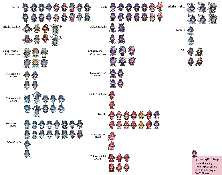 Yo-kai Watch Customs - Blizzaria Variants (Yo-kai Watch 4-Style)