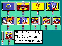 Signposts (Sonic 2 8-Bit, Genesis-Style)