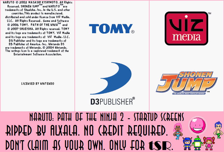Naruto: Path of the Ninja 2 - Startup Screens
