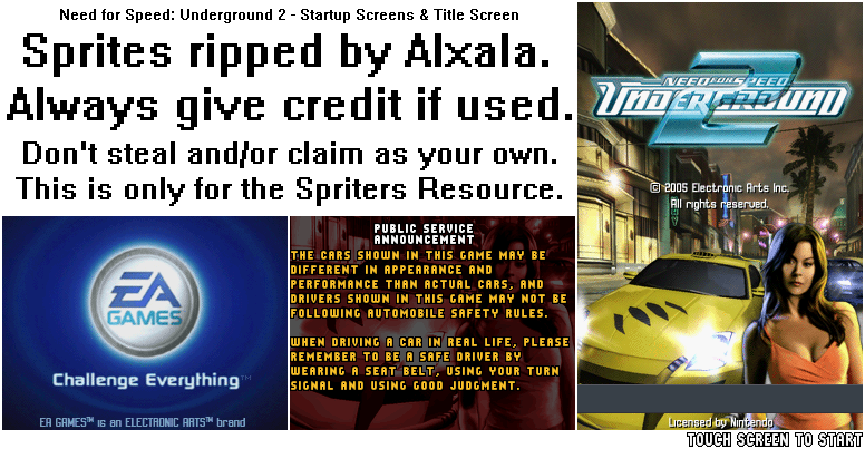 Startup Screens & Title Screen