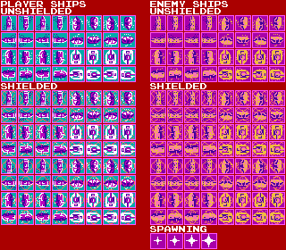 Player & Enemy Ships