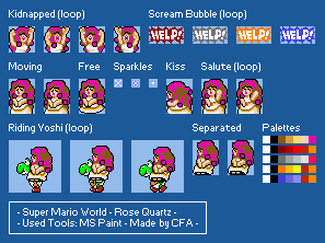Rose Quartz (Super Mario World-Style)