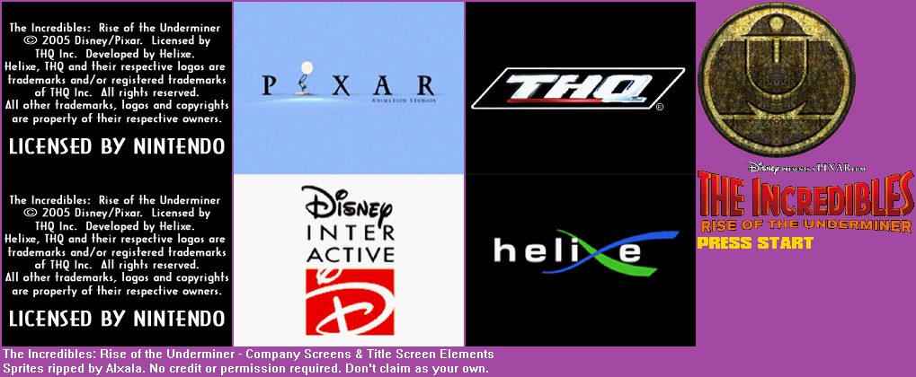 Company Screens & Title Screen Elements