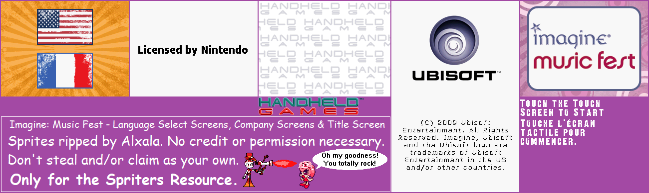 Language Select Screen, Company Screens & Title Screen