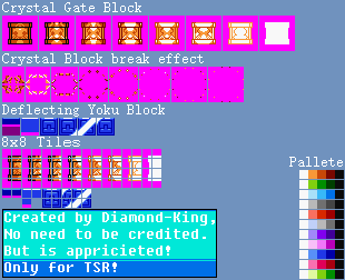 Crystal Gate Block & Deflecting Yoku Block (Mega Man, NES-Style)