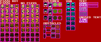 Pizza Boy (Bootleg) - General Sprites