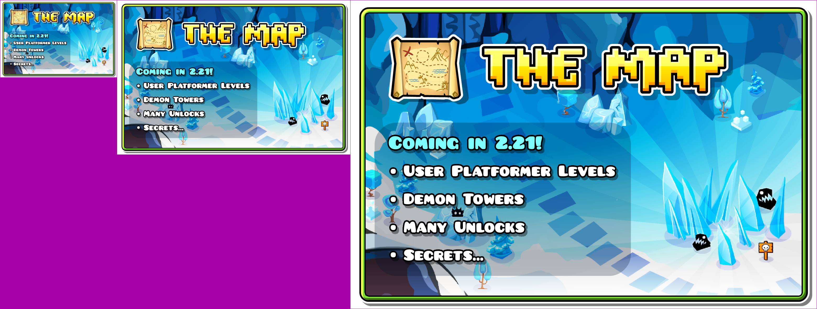 Geometry Dash - The Map Coming Soon Screen