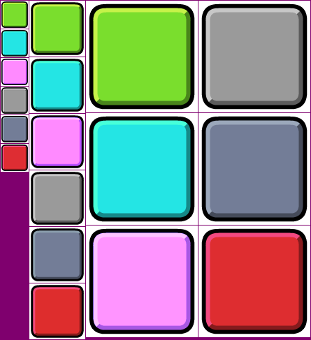 Square Button Colors