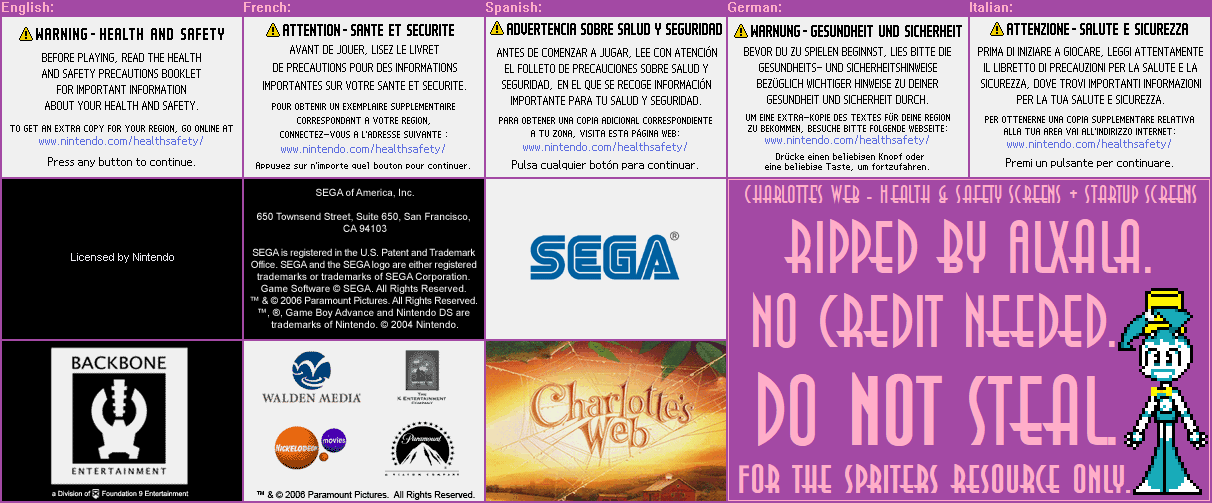 Health & Safety Screens + Startup Screens