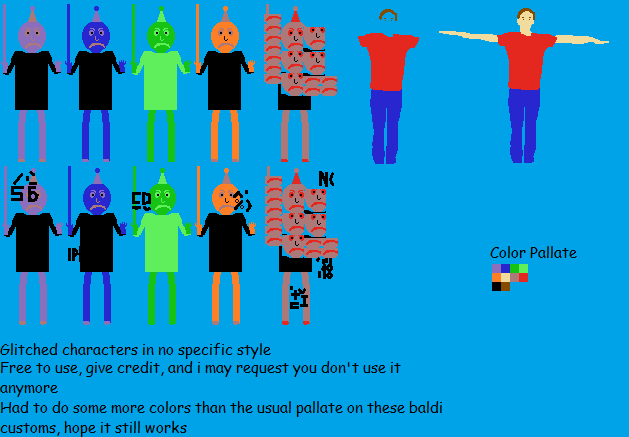 Glitched Characters