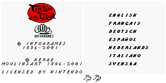Startup Screen & Language Select Screen