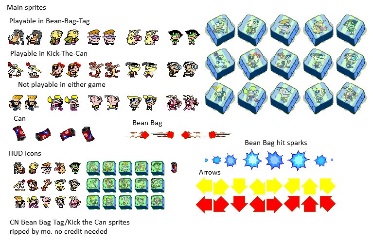 Characters, Items, and Arrows
