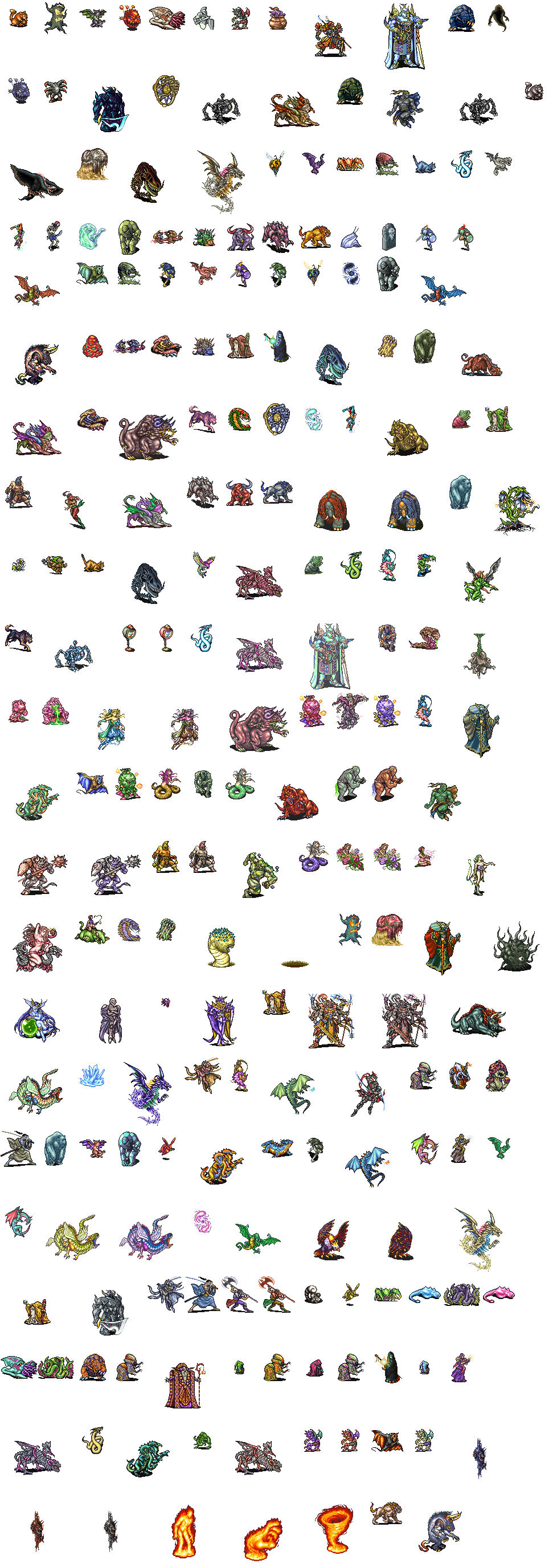 Pictologica Final Fantasy - Final Fantasy V Monsters