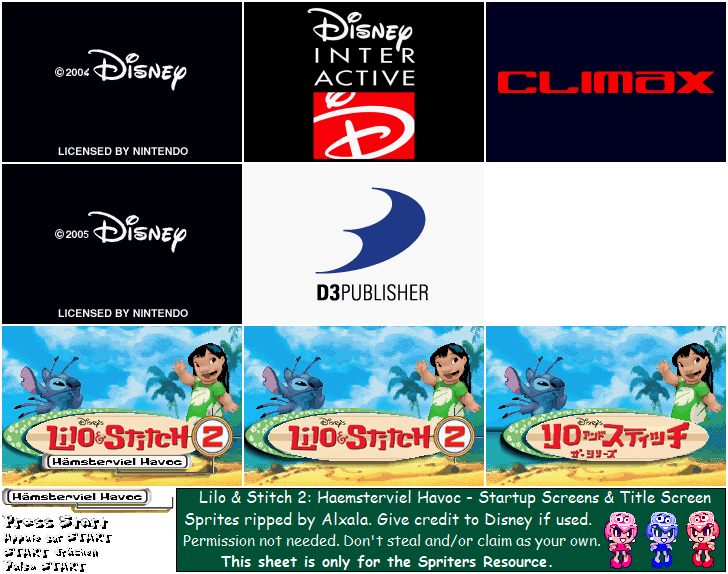 Startup Screens & Title Screen