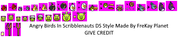 Characters & Objects (Scribblenauts DS-Style)