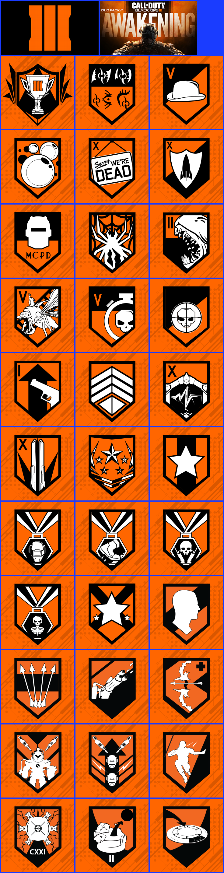 Call of Duty: Black Ops III - Trophy Banners & Icons