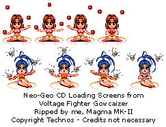 Voltage Fighter Gowcaizer - Neo-Geo CD Loading Screens