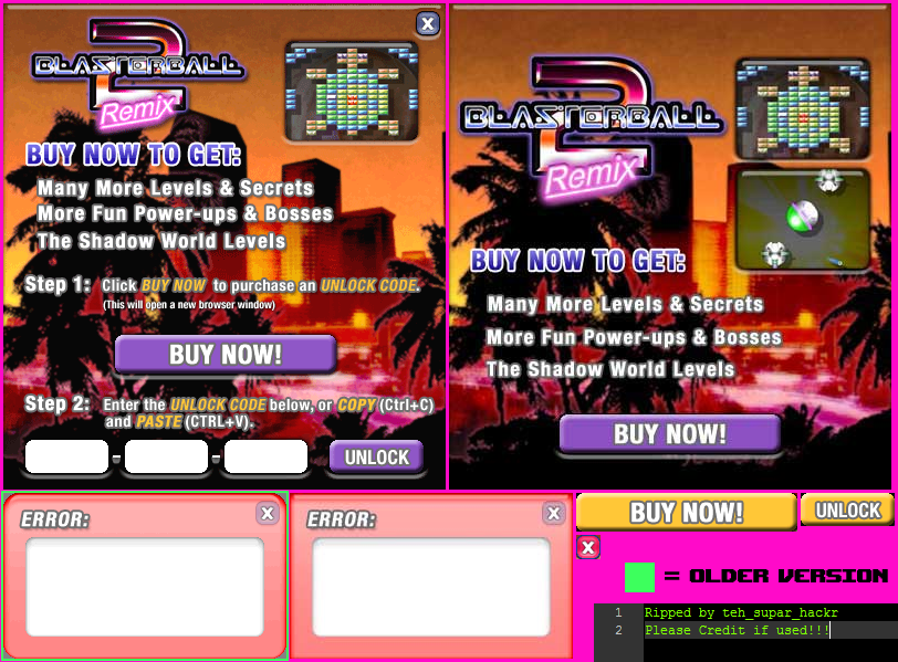 Blasterball 2: Remix - Upsell Screen