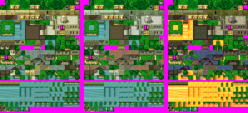 Final Fantasy 4: The After Years - Town Exterior Tiles
