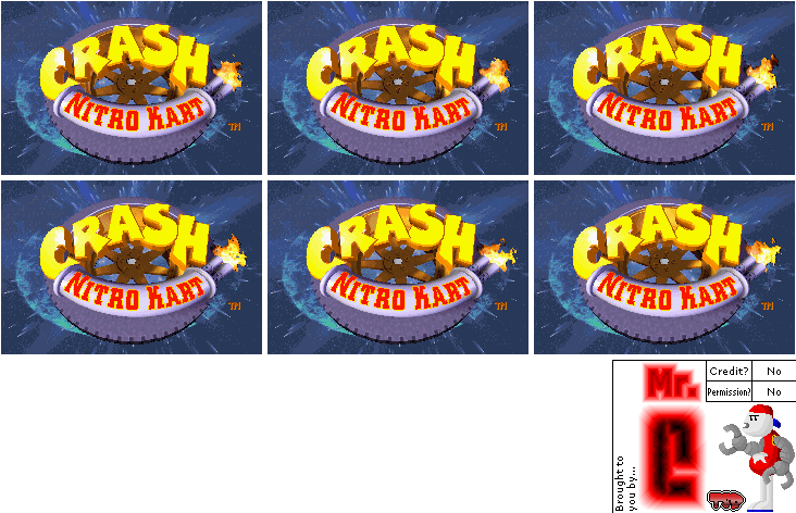 Crash Nitro Kart - Title Screen