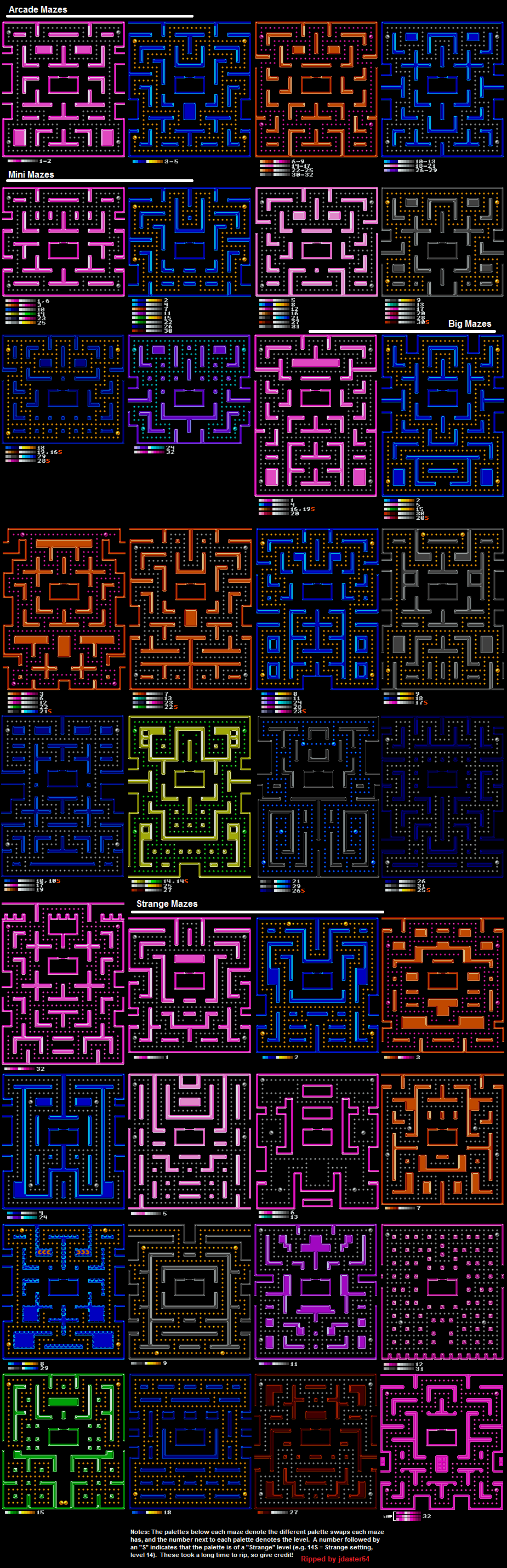 Ms. Pac-Man - Mazes