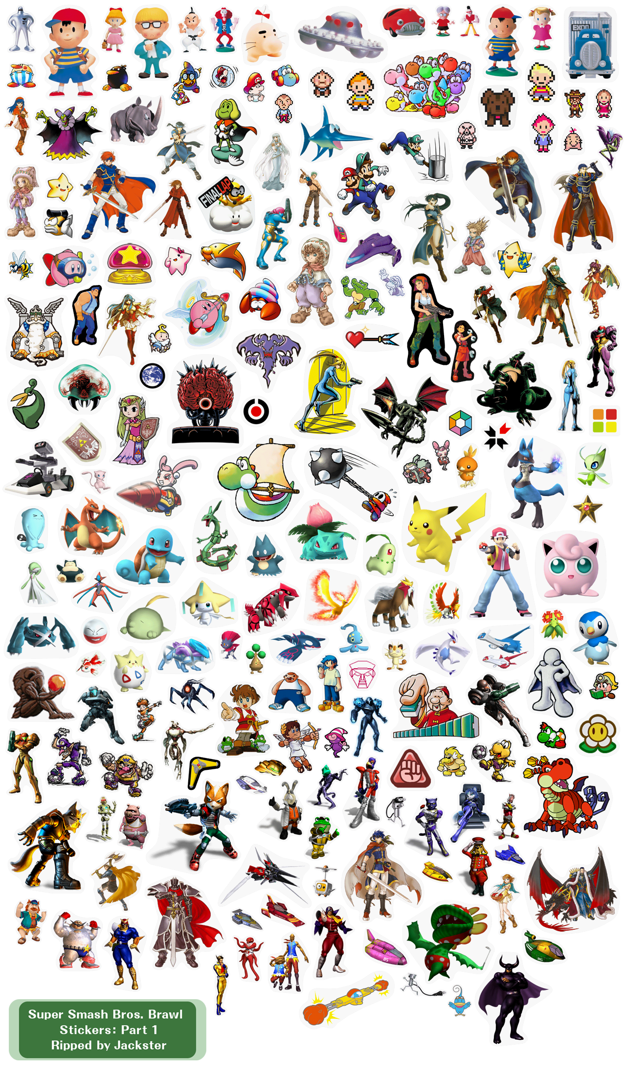 Super Smash Bros. Brawl - Stickers 1